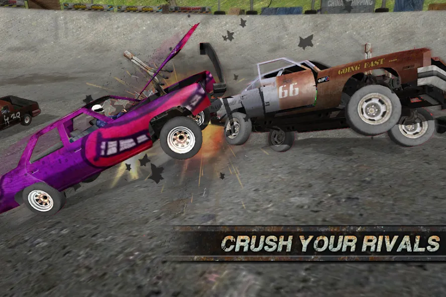 Demolition Derby: Crash Racing (Демолиция Дерби) [МОД: Все открыто, Дополнительные деньги и Меню MOD] Screenshot 3