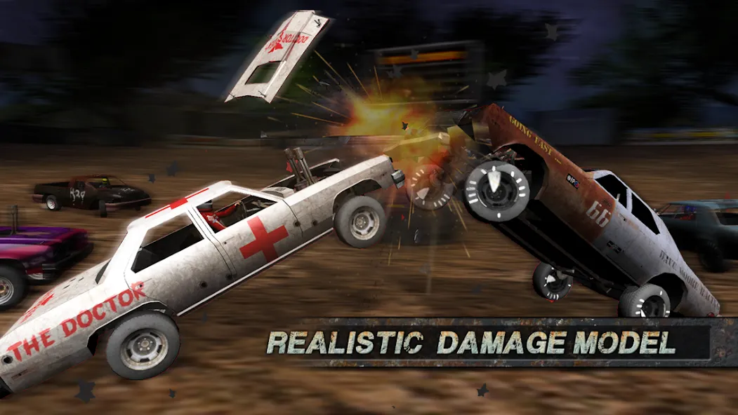 Demolition Derby: Crash Racing (Демолиция Дерби) [МОД: Все открыто, Дополнительные деньги и Меню MOD] Screenshot 5