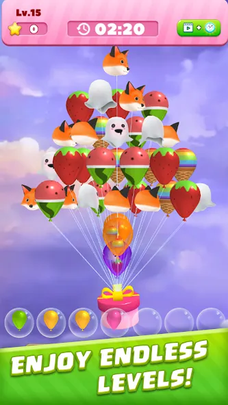Bubble Burst：Match 3D [МОД: Бесконечные деньги, Монеты и Мега MOD] Screenshot 2