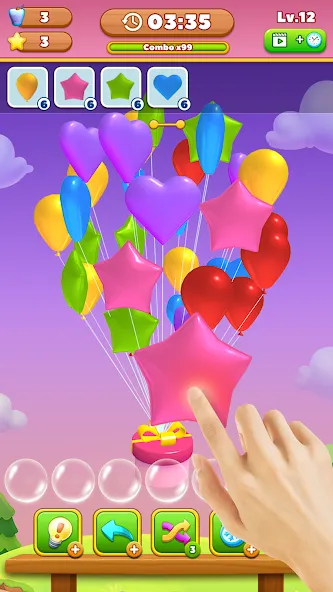 Match Triple Balloon (Матч Тройной Шарик) [МОД: Много денег, Монет и Все открыто] Screenshot 1