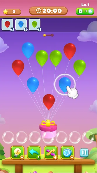 Match Triple Balloon (Матч Тройной Шарик) [МОД: Много денег, Монет и Все открыто] Screenshot 4
