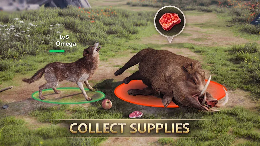 Wolf Game: Wild Animal Wars (Вулф Гейм) [МОД: Все открыто, Дополнительные деньги и Меню MOD] Screenshot 2