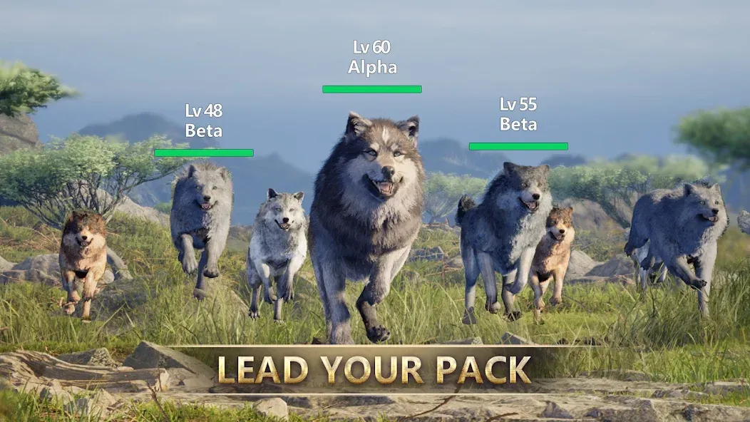 Wolf Game: Wild Animal Wars (Вулф Гейм) [МОД: Все открыто, Дополнительные деньги и Меню MOD] Screenshot 4