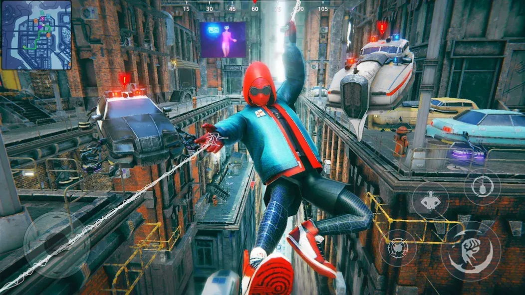Super city Hero:Spider Game (Супер город Герой) [МОД: Много монет, Открытые уровни и Мега MOD] Screenshot 4