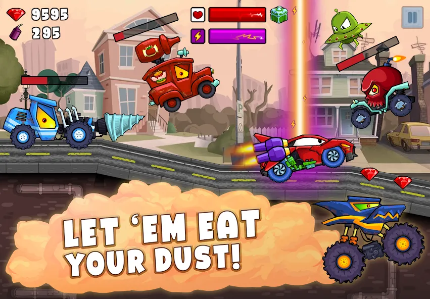 Car Eats Car 2 - Racing Game (Кар Еатс Кар 2) [МОД: Меню, Бесконечные монеты и Открытые уровни] Screenshot 3