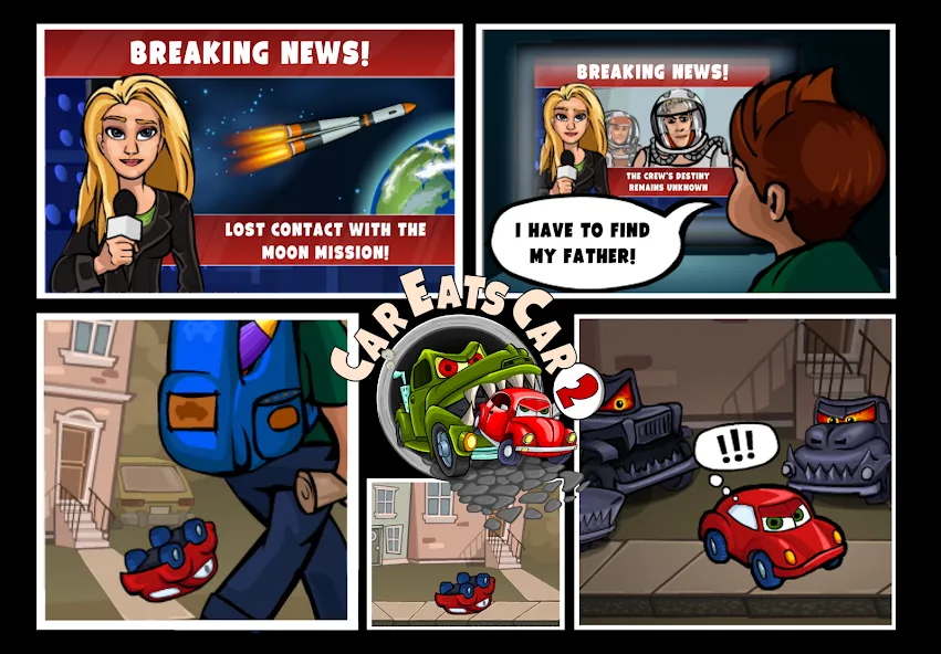 Car Eats Car 2 - Racing Game (Кар Еатс Кар 2) [МОД: Меню, Бесконечные монеты и Открытые уровни] Screenshot 4