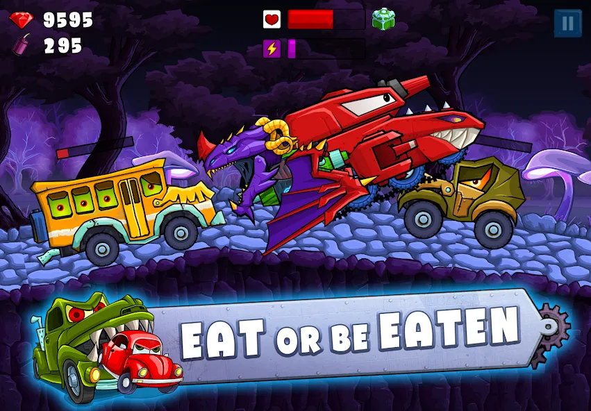 Car Eats Car 2 - Racing Game (Кар Еатс Кар 2) [МОД: Меню, Бесконечные монеты и Открытые уровни] Screenshot 5