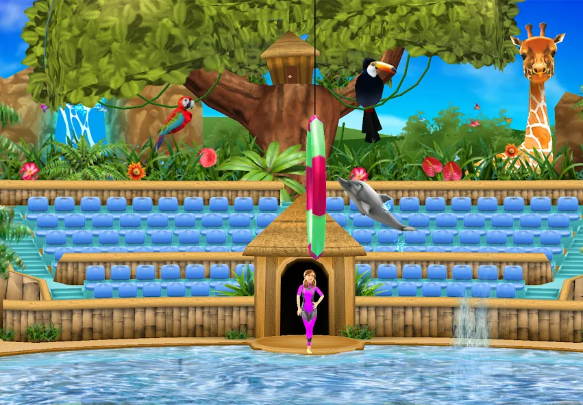 My Dolphin Show (Май Долфин Шоу) [МОД: Меню, Бесконечные монеты и Открытые уровни] Screenshot 1
