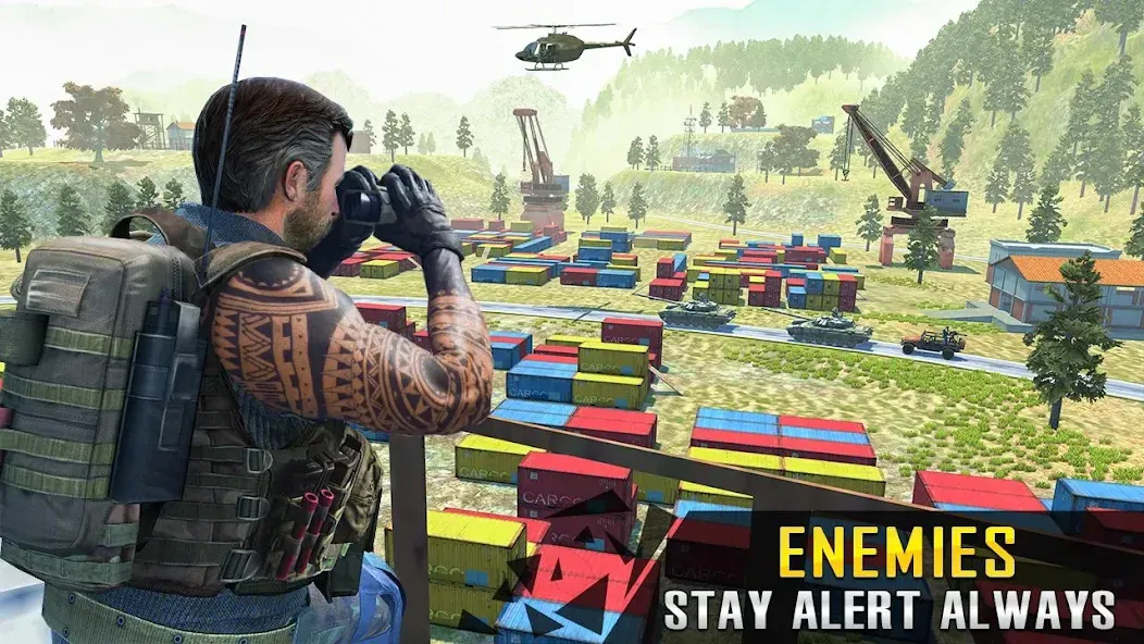 Commando War Army Game Offline [МОД: Бесконечные деньги, Монеты и Мега MOD] Screenshot 2