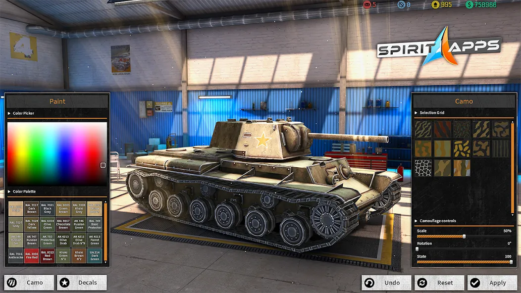 World Tanks War: Offline Games (Танковые военные машины Блиц) [МОД: Бесконечные деньги, Монеты и Мега MOD] Screenshot 4