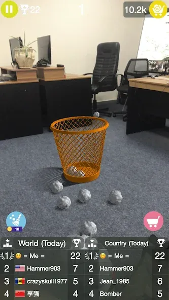 Paper Bin AR (Папер Бин) [МОД: Меню, Бесконечные монеты и Открытые уровни] Screenshot 1