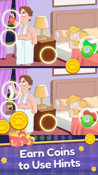 Find Differences: Spot Fun [МОД: Много монет, Открытые уровни и Мега MOD] Screenshot 2