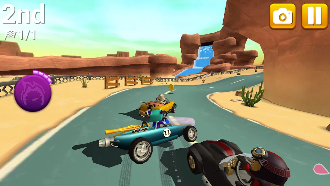 Rev Heads Rally (Рев Хедс Ралли) [МОД: Меню, Бесконечные монеты и Открытые уровни] Screenshot 1