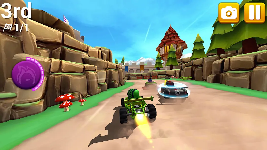 Rev Heads Rally (Рев Хедс Ралли) [МОД: Меню, Бесконечные монеты и Открытые уровни] Screenshot 4