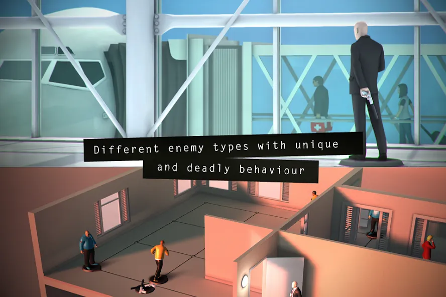 Hitman GO (Хитман ГО) [МОД: Много денег, Монет и Все открыто] Screenshot 4