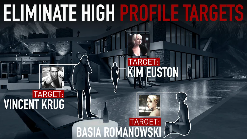 Hitman Sniper (Хитмэн) [МОД: Много монет, Открытые уровни и Мега MOD] Screenshot 2