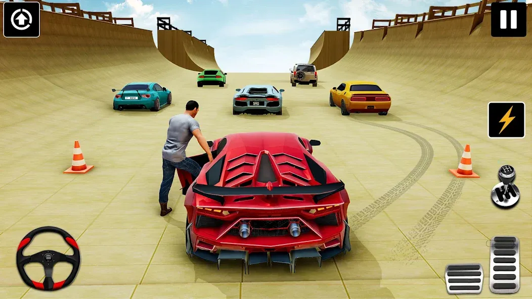 GT Car Stunt : Ramp Car Stunts (ДжиТи Кар Стант) [МОД: Все открыто, Дополнительные деньги и Меню MOD] Screenshot 5
