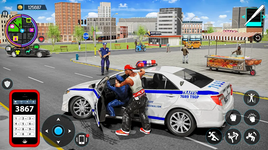 Gangster Mafia City Crime Game [МОД: Меню, Бесконечные монеты и Открытые уровни] Screenshot 3