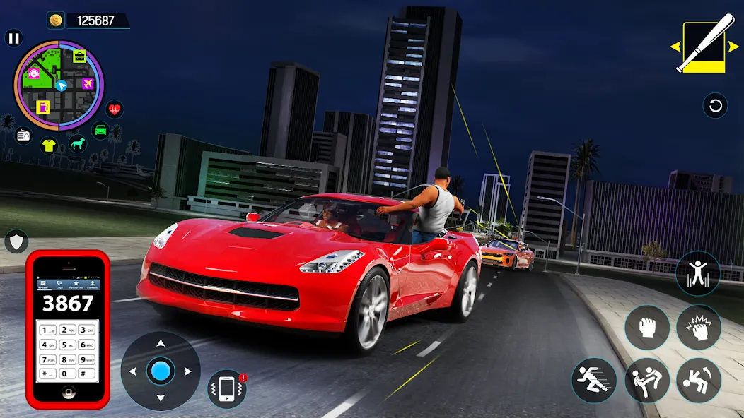 Gangster Mafia City Crime Game [МОД: Меню, Бесконечные монеты и Открытые уровни] Screenshot 5