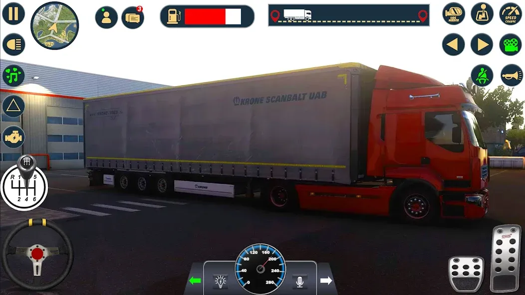 Euro Cargo Truck Simulator 3D [МОД: Много монет, Открытые уровни и Мега MOD] Screenshot 1