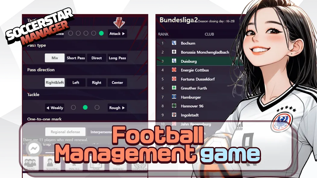 SSM - Football Manager Game (ССМ) [МОД: Деньги, Монеты и Меню MOD] Screenshot 1