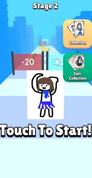 Card Run : Anime Evolution (Кард Рун) [МОД: Все открыто, Дополнительные деньги и Меню MOD] Screenshot 1