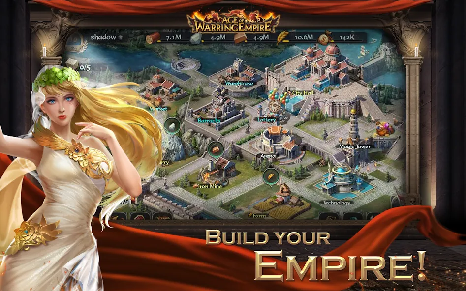 Age of Warring Empire (Эйдж оф Варринг Импайр) [МОД: Меню, Бесконечные монеты и Открытые уровни] Screenshot 2