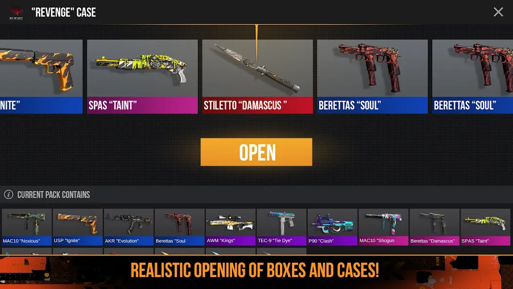 Case Opener: Skins Simulator [МОД: Деньги, Монеты и Меню MOD] Screenshot 5