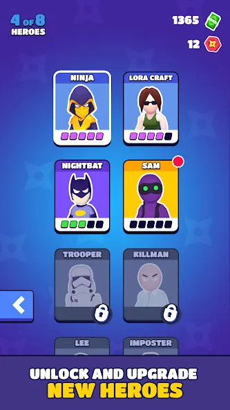 Stealth Master: Assassin Ninja (Стил Мастер) [МОД: Много денег, Монет и Все открыто] Screenshot 3