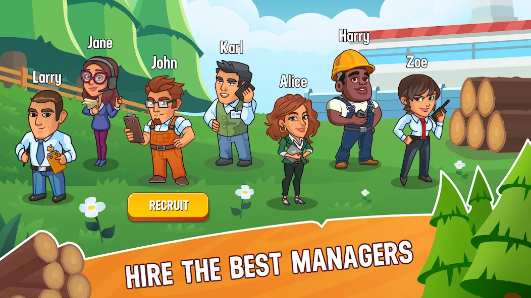 Lumber Inc Tycoon (Ламбер инк тайкун) [МОД: Все открыто, Дополнительные деньги и Меню MOD] Screenshot 3