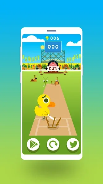 Cric Game - Doodle Cricket (Крик Гейм) [МОД: Меню, Бесконечные монеты и Открытые уровни] Screenshot 2