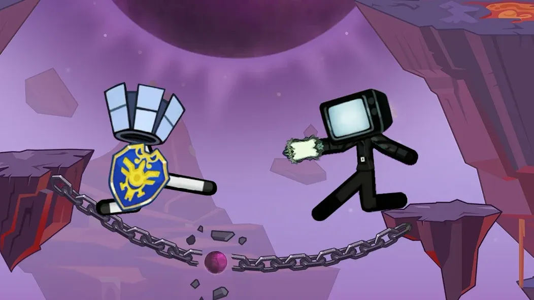 Stick Hero Fight Clash (Стикмен Герой) [МОД: Меню, Бесконечные монеты и Открытые уровни] Screenshot 1