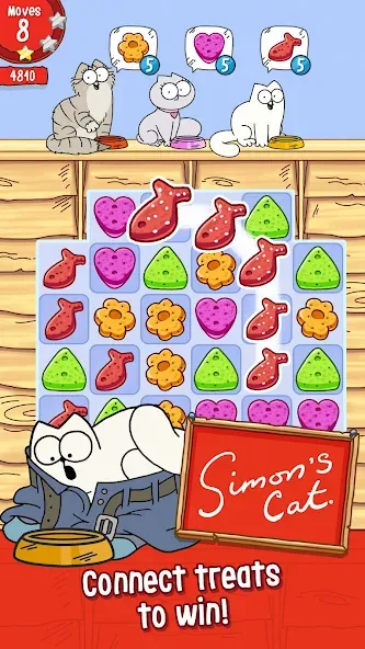 Simon’s Cat Crunch Time [МОД: Много монет, Открытые уровни и Мега MOD] Screenshot 1