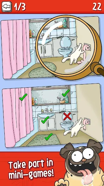 Simon’s Cat Crunch Time [МОД: Много монет, Открытые уровни и Мега MOD] Screenshot 2