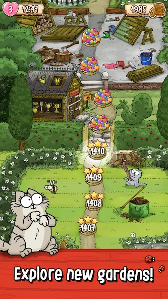 Simon's Cat - Pop Time [МОД: Меню, Бесконечные монеты и Открытые уровни] Screenshot 2