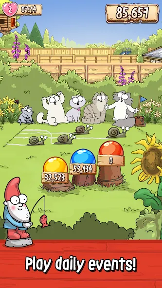 Simon's Cat - Pop Time [МОД: Меню, Бесконечные монеты и Открытые уровни] Screenshot 4