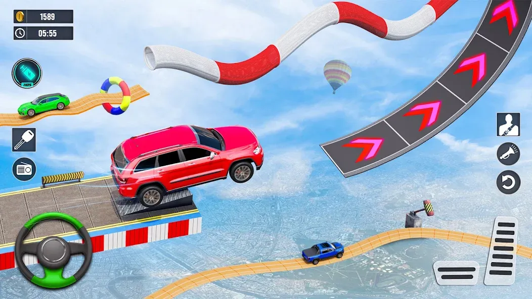 Car Stunt Games : Car Games 3D (Кар Стант Геймс) [МОД: Деньги, Монеты и Меню MOD] Screenshot 4