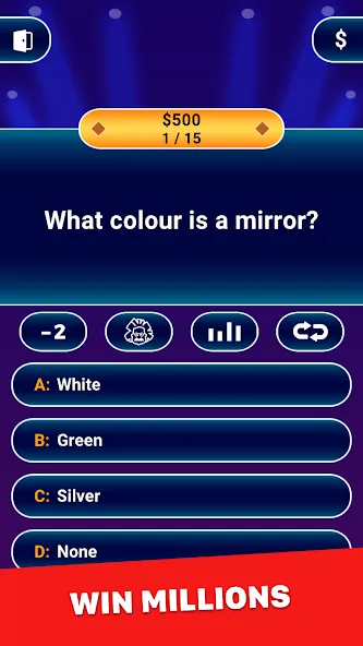 Millionaire 2024: Trivia Game [МОД: Много монет, Открытые уровни и Мега MOD] Screenshot 1