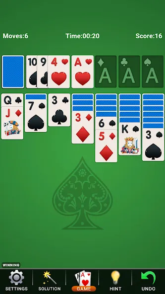 Solitaire: Classic Card Game [МОД: Все открыто, Дополнительные деньги и Меню MOD] Screenshot 1