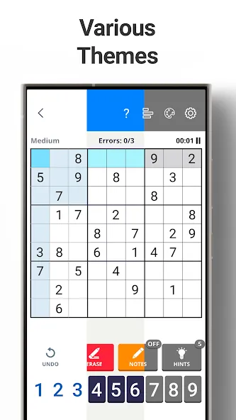 Sudoku Levels: Daily Puzzles [МОД: Деньги, Монеты и Меню MOD] Screenshot 5