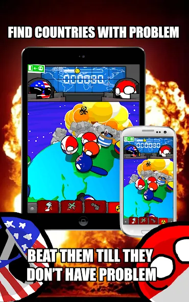 Polandball: Not Safe For World (Поландбол) [МОД: Все открыто, Дополнительные деньги и Меню MOD] Screenshot 1