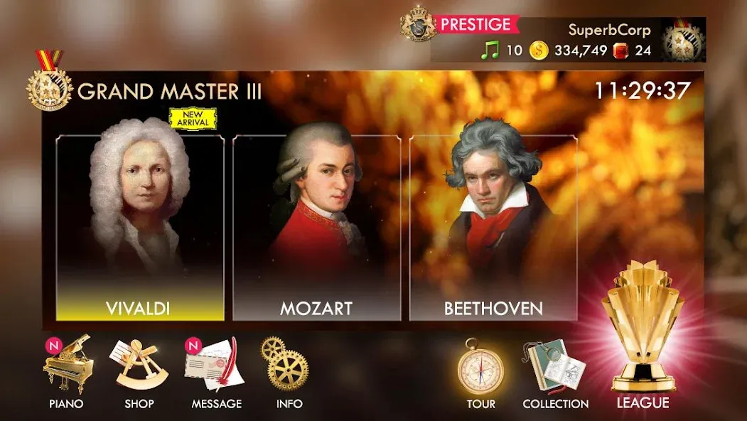 Pianista (Пианиста) [МОД: Все открыто, Дополнительные деньги и Меню MOD] Screenshot 2