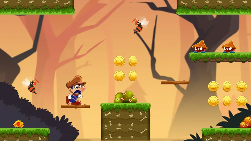 Super Bino Go:Adventure Jungle (Супер Бино Го) [МОД: Много монет, Открытые уровни и Мега MOD] Screenshot 3