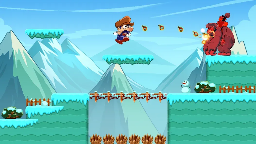 Super Bino Go:Adventure Jungle (Супер Бино Го) [МОД: Много монет, Открытые уровни и Мега MOD] Screenshot 4