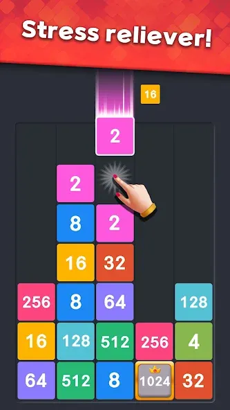 Drop Merge : Number Puzzle (Дроп Мердж) [МОД: Бесконечные деньги, Монеты и Мега MOD] Screenshot 2