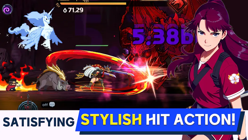 Dual Blader : Idle Action RPG (Дуал Блейдер) [МОД: Меню, Бесконечные монеты и Открытые уровни] Screenshot 5