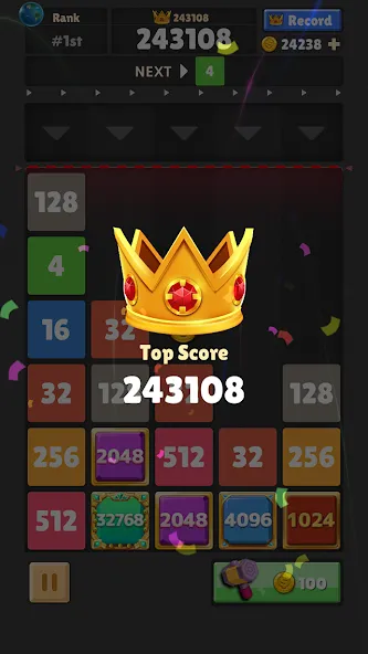 Drop The Number® : Merge Game (Дроп зе Намбер) [МОД: Много монет, Открытые уровни и Мега MOD] Screenshot 4