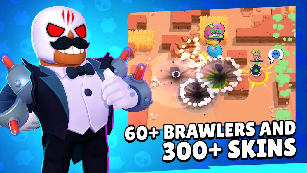 Brawl Stars (Брол Старс) [МОД: Все открыто, Дополнительные деньги и Меню MOD] Screenshot 3