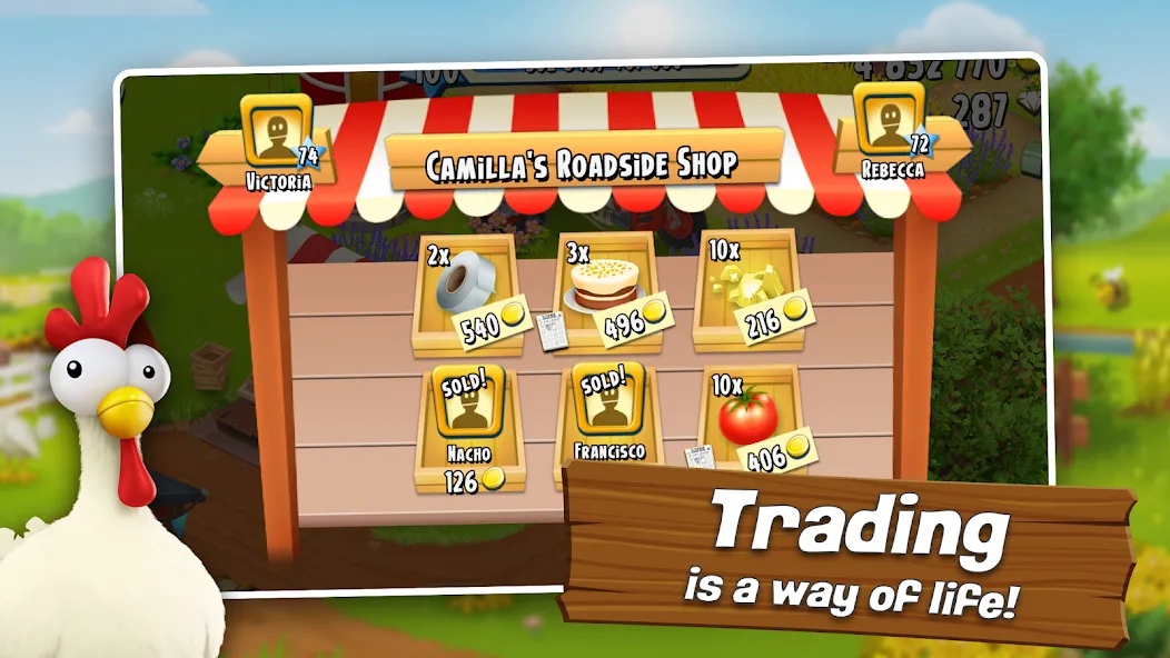 Hay Day (Хей Дей) [МОД: Меню, Бесконечные монеты и Открытые уровни] Screenshot 2