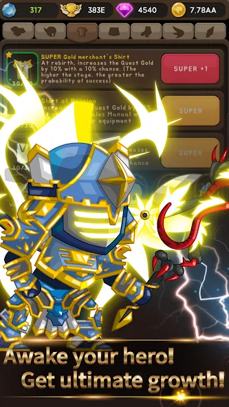 [VIP] +9 Blessing Cash Knight [МОД: Много денег, Монет и Все открыто] Screenshot 1